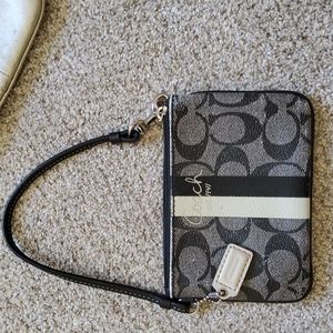 Coach Wrist Wallet Grey